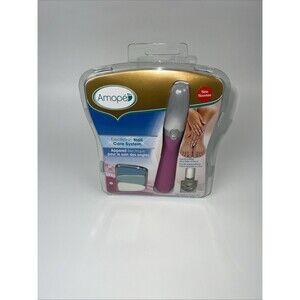 Amope Pedi Perfect Electronic Nail File 1 Count with Nail Oil, File Buff & Shine